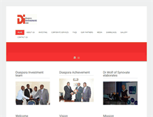 Tablet Screenshot of diasporainvestmentclub.com